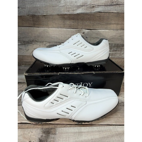 New Footjoy FJ Street Golf Shoes White Black 10.5‎ Style 56452 main image 15